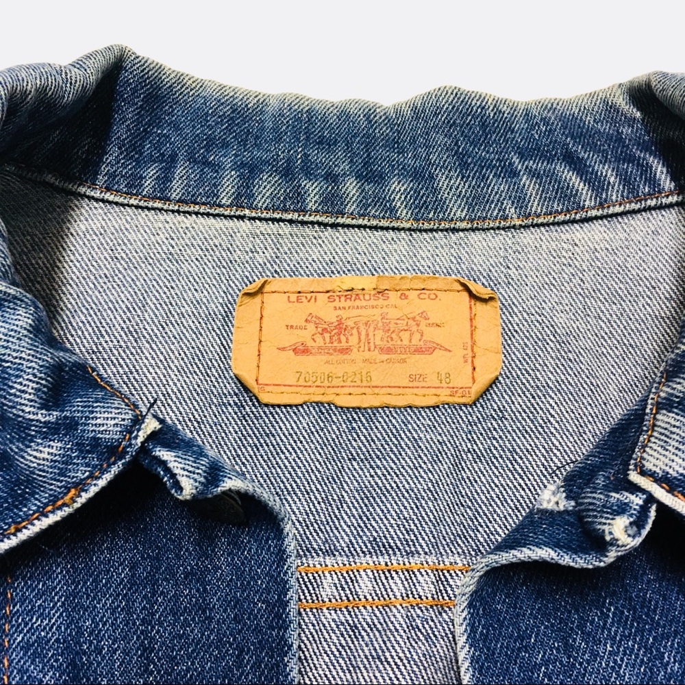 Vintage Levi’s men’s trucker jean jacket 48 L XL - Picture 6 of 8